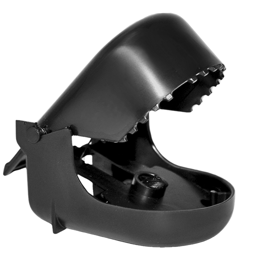 A close-up of a Rodentex Mouse Trap from King Home & Garden, showing the black trap mechanism, designed for easy setup and safe use.