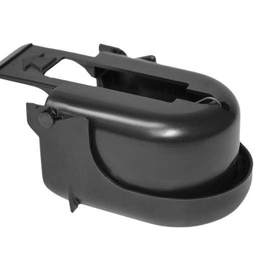 A close-up of a Rodentex Mouse Trap from King Home & Garden, showing the black trap mechanism, designed for easy setup and safe use.